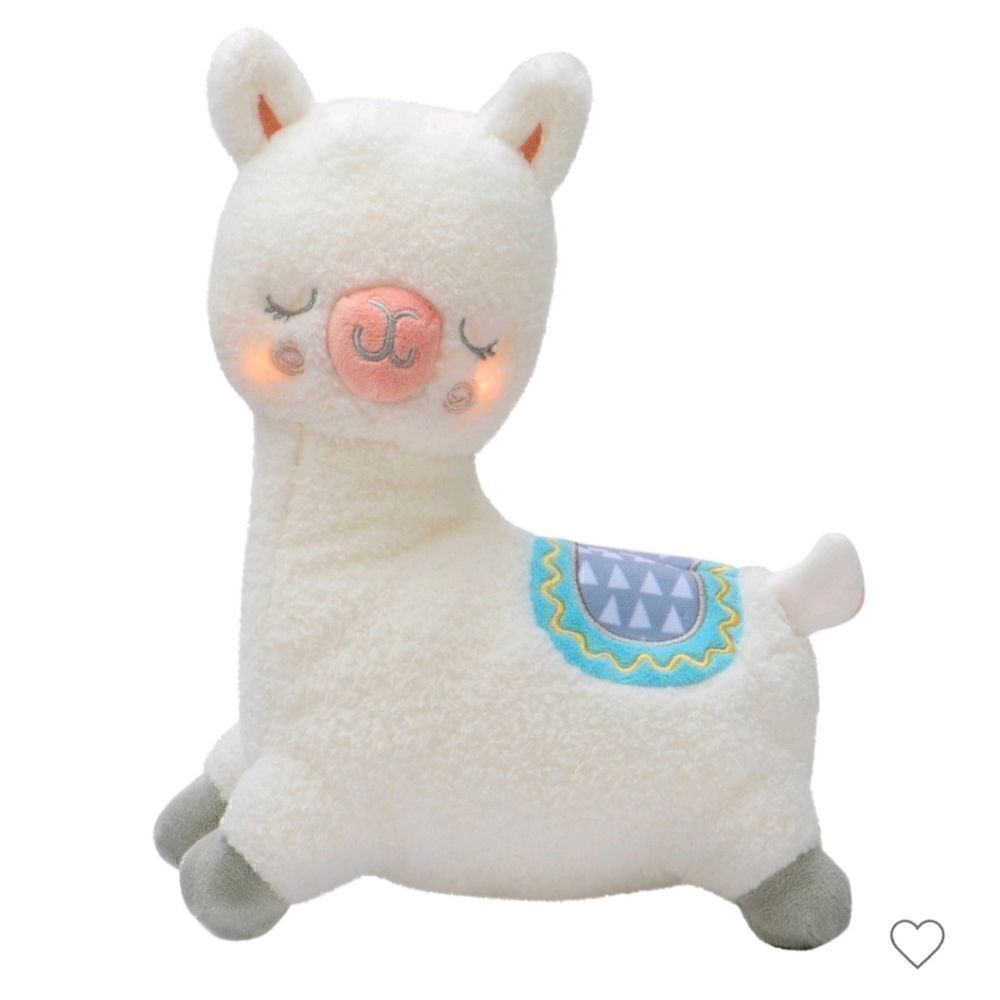 Nwt Magic Years 10" Musical Press Light Up Alpaca Lama Crib Toy